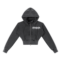 BAT QUEEN WOMENS Cropped Fleece Hoodie